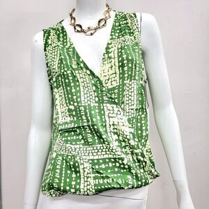 Velvet by Graham & Spencer Green Zita Blouse Sz XS